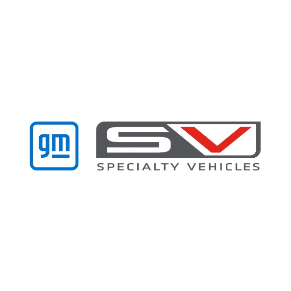 GM Specialty Vehicles logo for automotive visual supplies