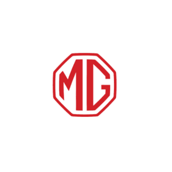 MG logo for automotive visual products and franchise dealers.