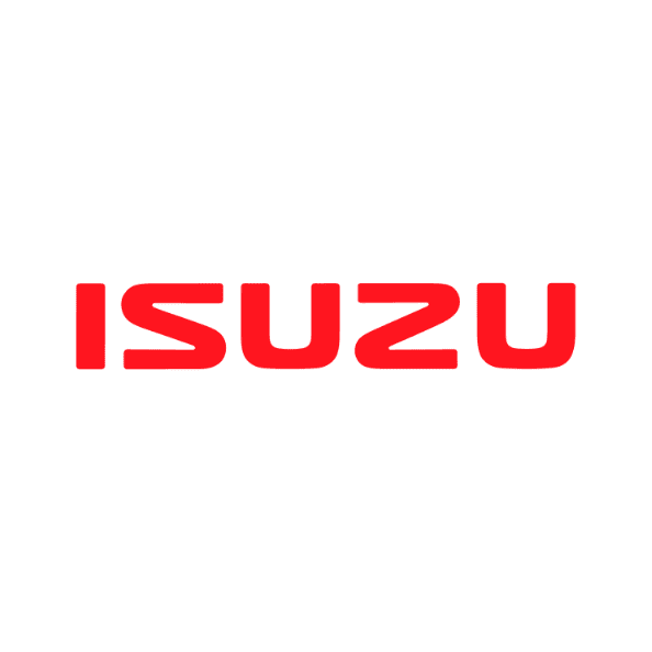 Isuzu logo for automotive visual supplies and dealership branding.