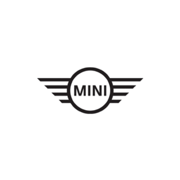 Trackside Auto Visuals logo featuring the Mini car brand.