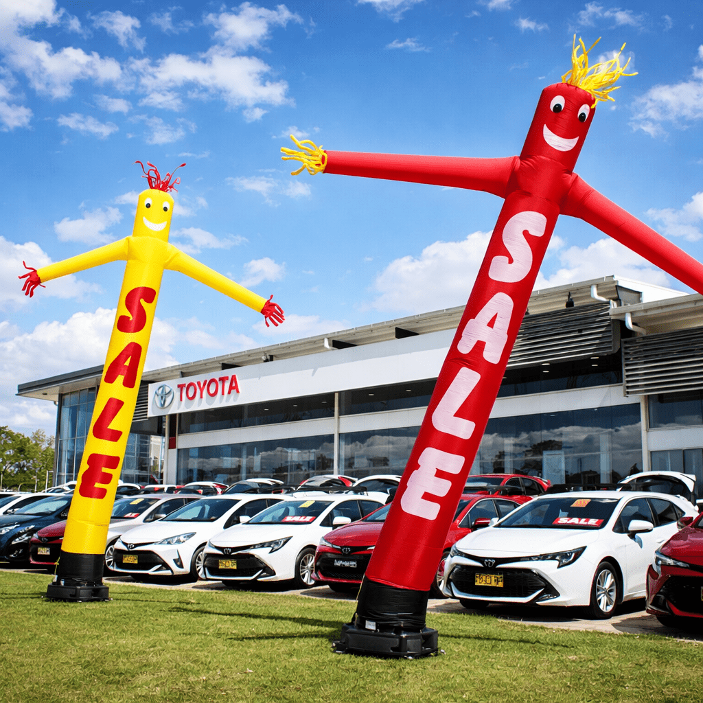Air Dancers Inflatable Tube Man Red and yellow Air Dancer inflatable advertising man waving for car yard promotions